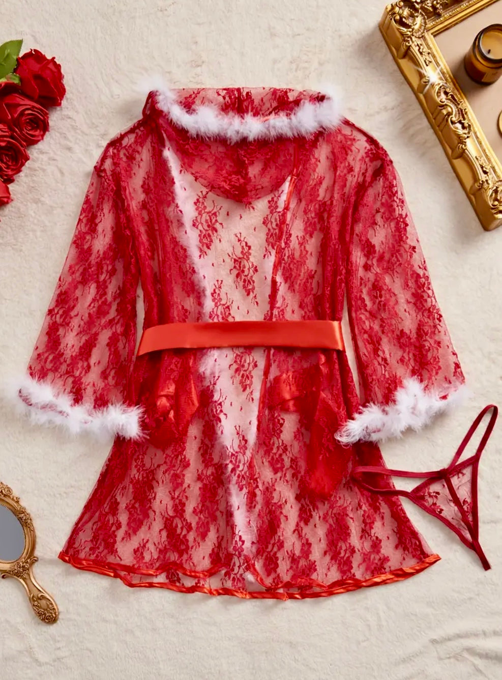 TRAJE DE ENCAJE NAVIDEÑO SUSI