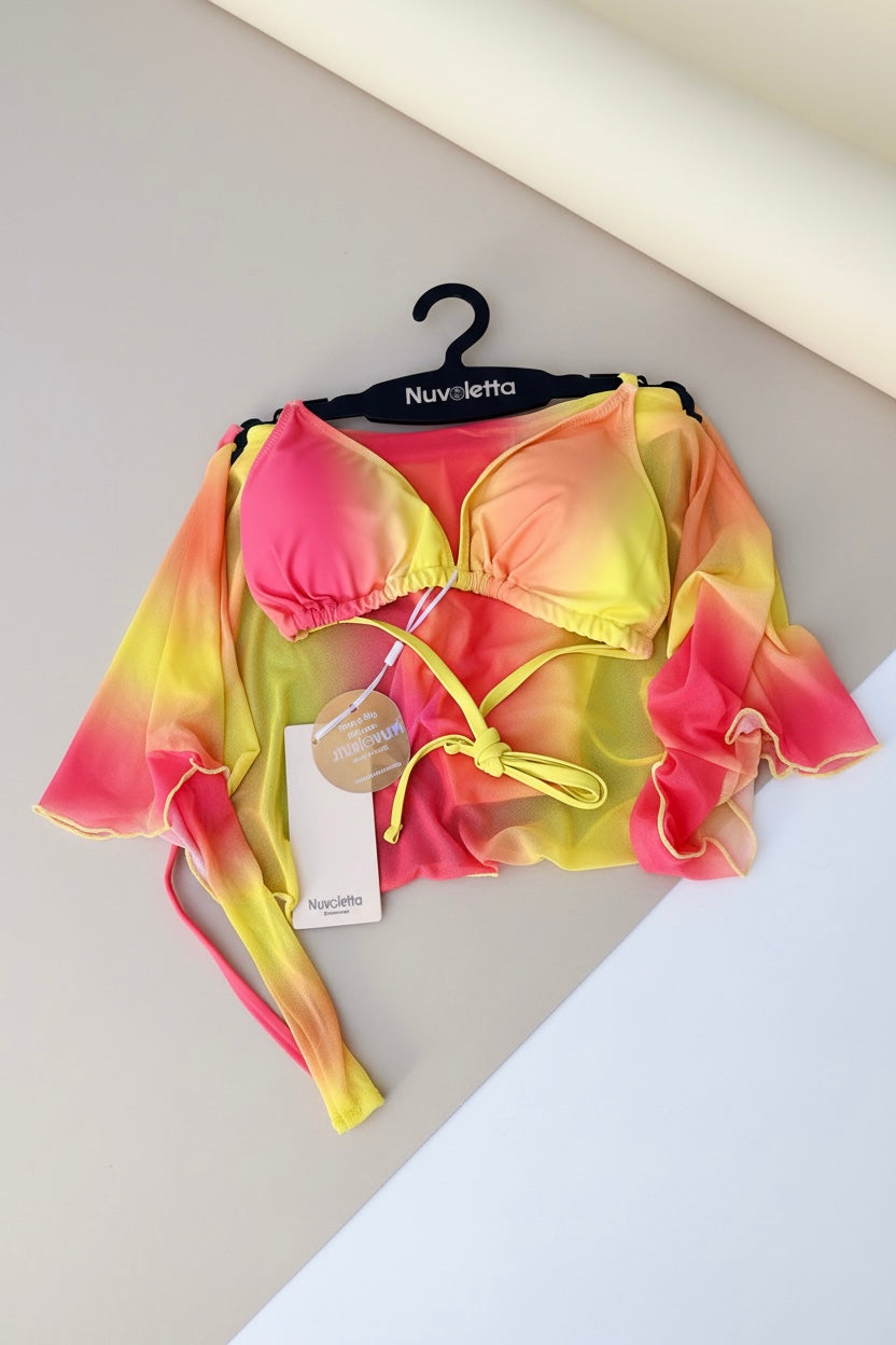 Bikini tricolor amarillo