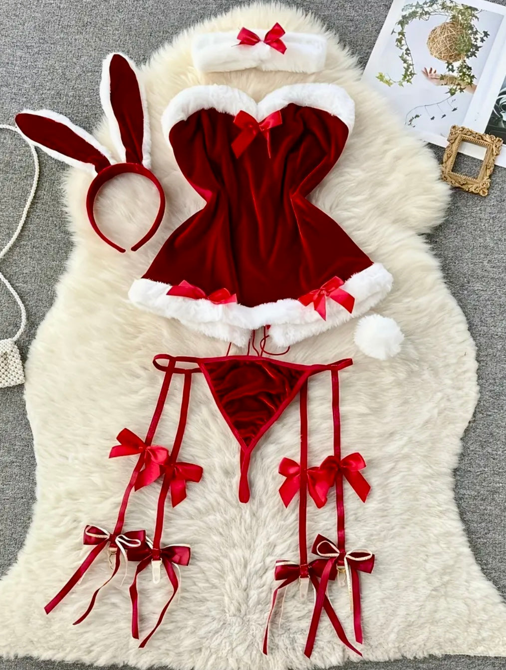 CONJUNTO DE LENCERÍA NAVIDEÑO MAMÁ NOELA