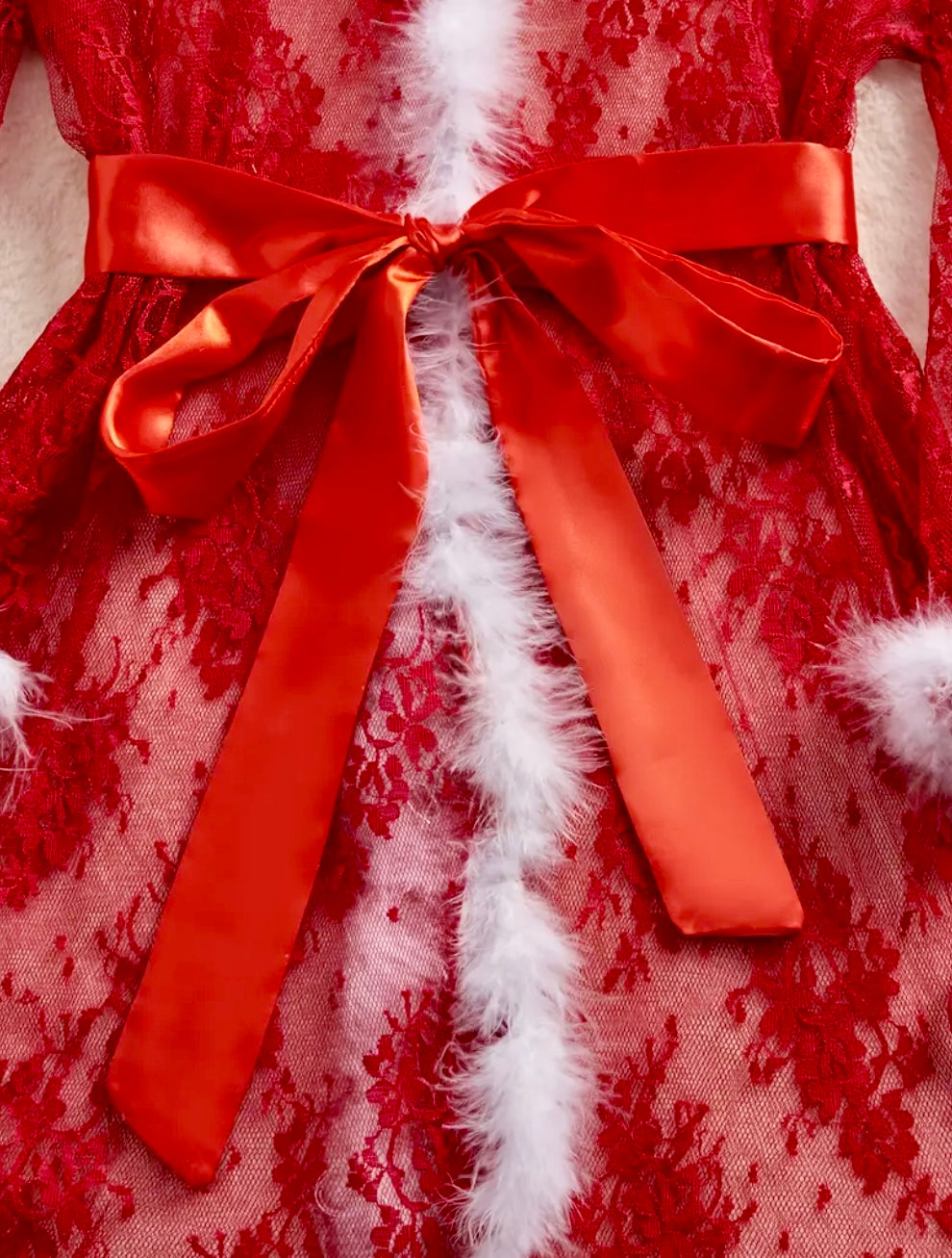 TRAJE DE ENCAJE NAVIDEÑO SUSI