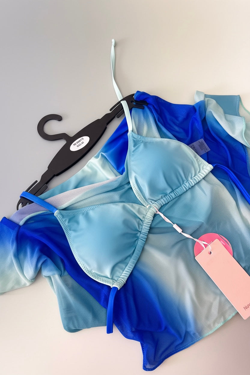 Bikini color azul verano